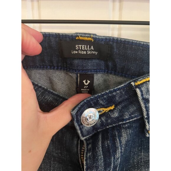 True Religion‎ Women's Stella Low Rise Skinny Jeans Sun Blazed Wash Size 27 NWT - Picture 2 of 4